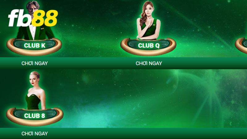 Điểm và những nhà cung cấp casino tại FB88