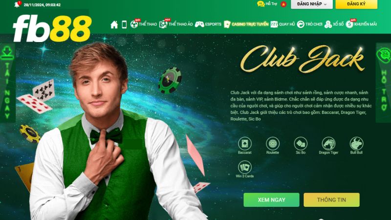 Chơi casino trực tuyến uy tín tại FB88