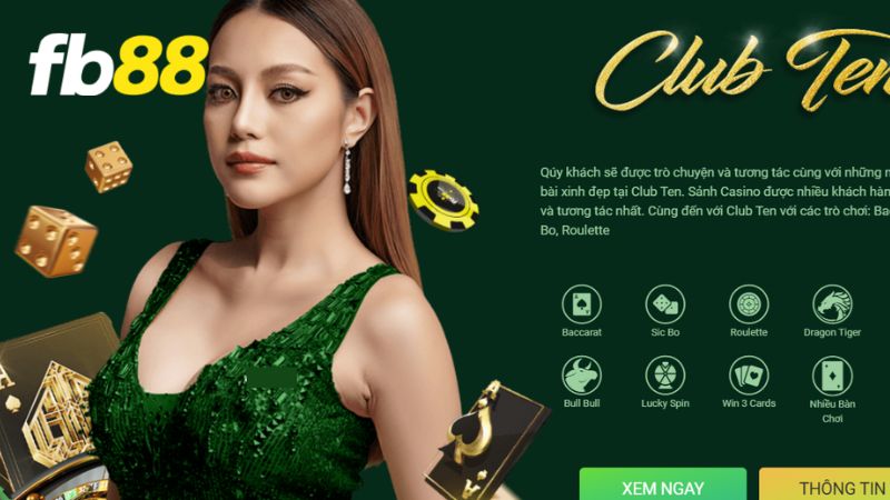 Khám phá sản phẩm casino tại FB88